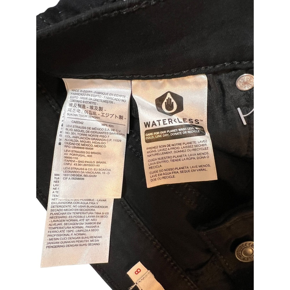 Levi's Classic Bootcut Jeans Women's 8 W29 L32 Black Hypersoft Stretch NWT - Picture 5 of 10